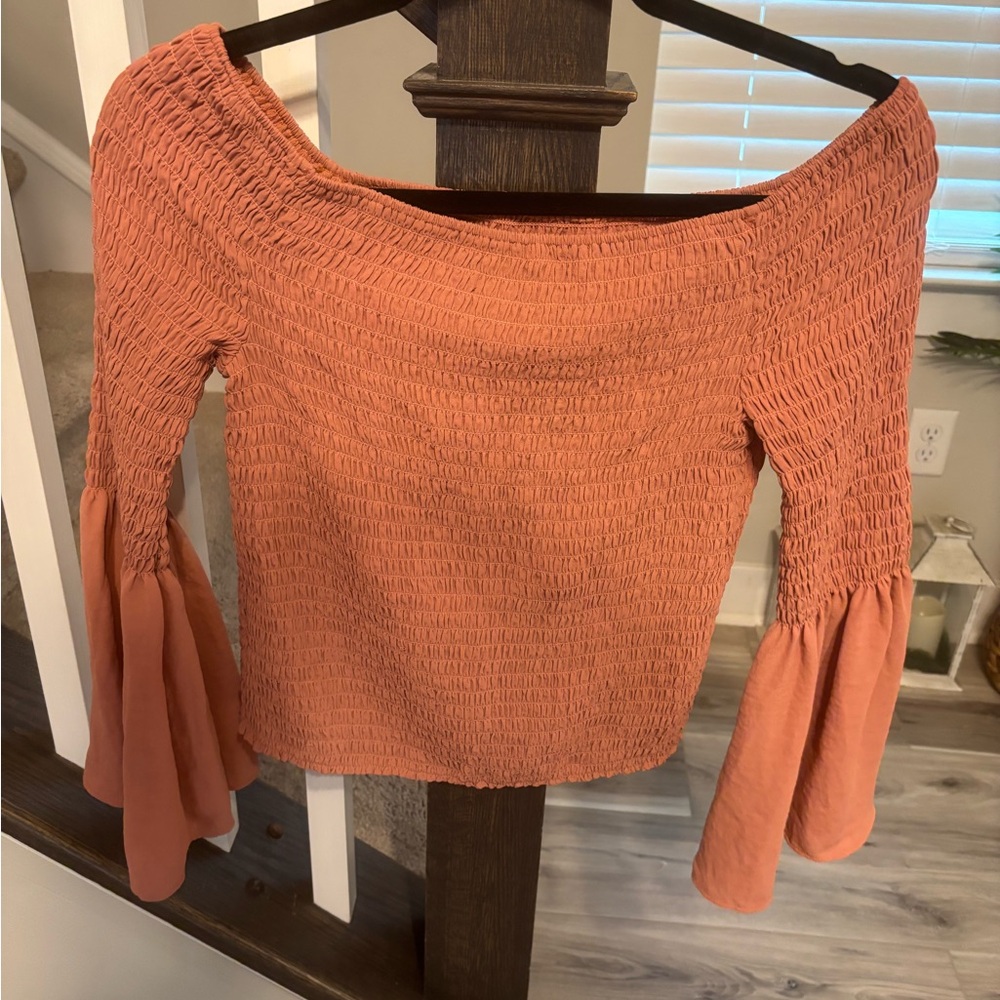 Blush pink Off-Shoulder Top